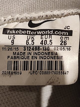 Deportivas Nike Piel UNISEX Blancas/Negras