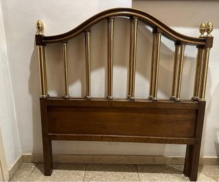 2 Cabeceros Madera y Metal Cama 90