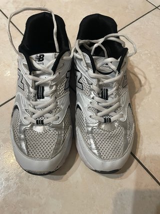New Balance Donna Scarpe Argento Bianco Tg 40