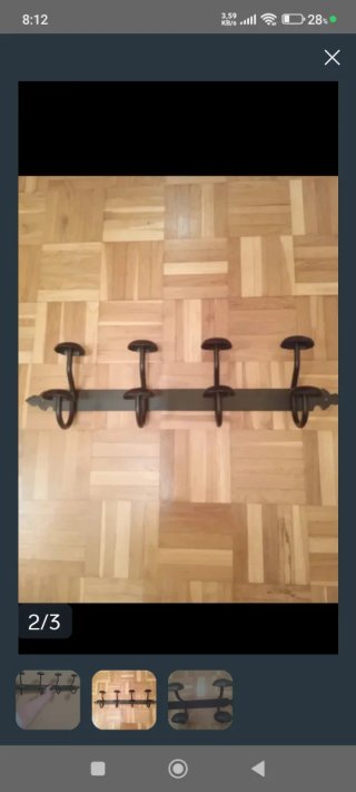 PERCHERO FORJA +REGALO