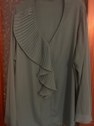 Camicia donna verde petrolio taglia 52