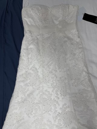 Vestido de Novia Talla 46 Encaje y Pedrería