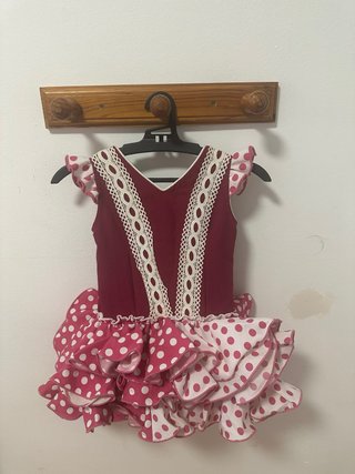 Vestido de flamenca talla 4 sin marca