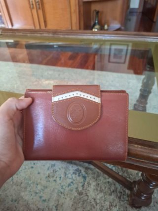 Billetera monedero de piel