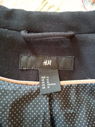 Chaqueta blazer H&M negra