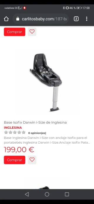 Carrito Bebé Inglesina Aptica XT Trío +base isofix