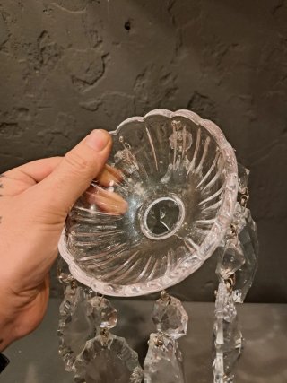 Bobeche cristal lámpara
