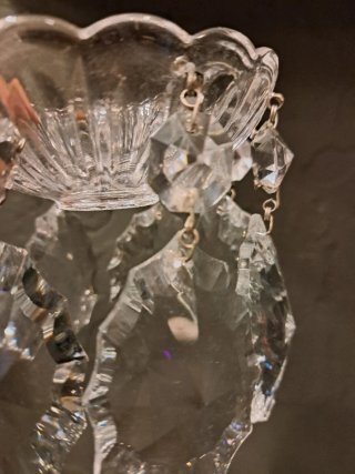 Bobeche cristal lámpara