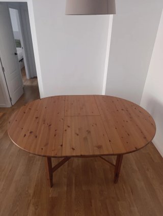 Mesa comedor extensible madera 120-170