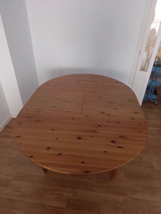 Mesa comedor extensible madera 120-170