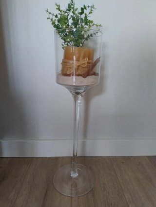 Copa de cristal para decoración