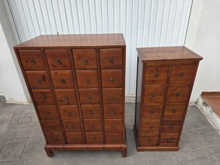 Pack 2 cajoneras madera