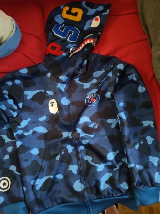 Sudadera Paris Camuflaje Azul niño