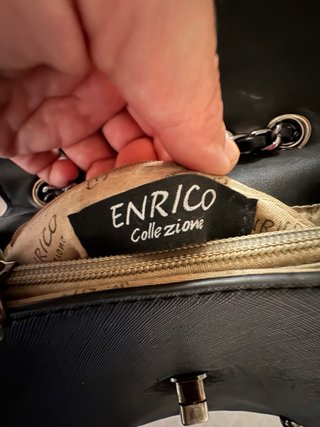Piccola borsetta Enrico Collezione nera