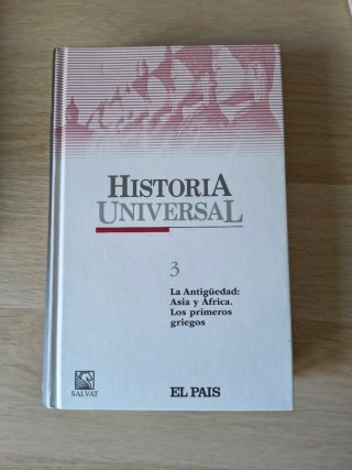 Historia universal.  Tomo 1, 2 y 3