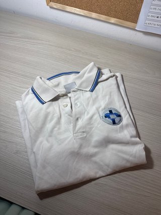 Polo colegio blanco talla 10