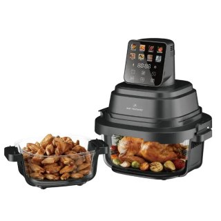 Freidora de aire de cristal 1,5 + 4 L 1500 W