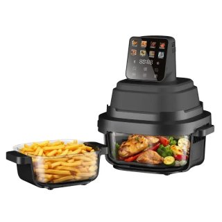 Freidora de aire de cristal 1,5 + 4 L 1500 W