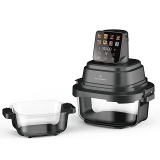 Freidora de aire de cristal 1,5 + 4 L 1500 W