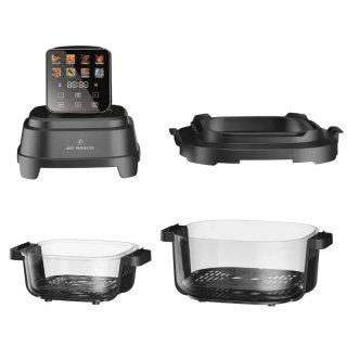 Freidora de aire de cristal 1,5 + 4 L 1500 W
