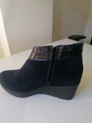 Botines ante azul marino Talla 40