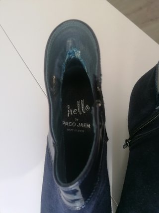 Botines ante azul marino Talla 40