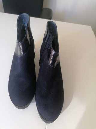Botines ante azul marino Talla 40