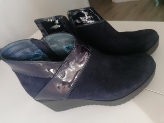 Botines ante azul marino Talla 40
