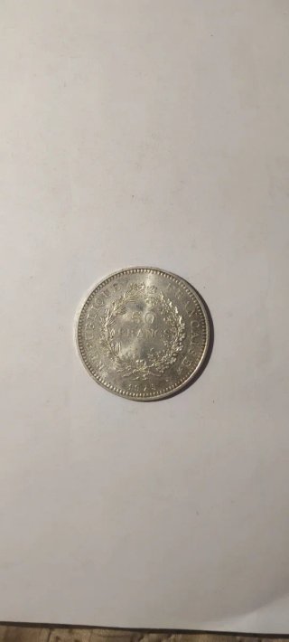 Moneda 50 Francos Hércules 1975