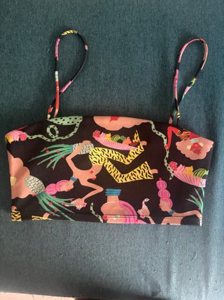 Top estampado Zara multicolor