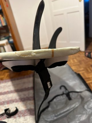 Tabla de surf con funda y leash
