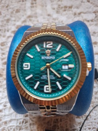 Reloj BINBOND Hombre Oro y Verde
