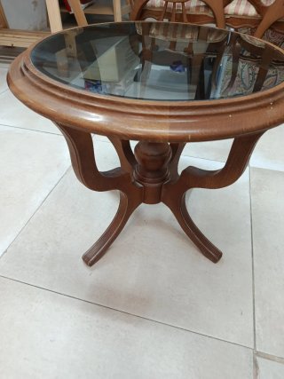 Conjunto Muebles Vintage Madera y Tela