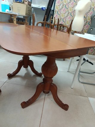 Conjunto Muebles Vintage Madera y Tela