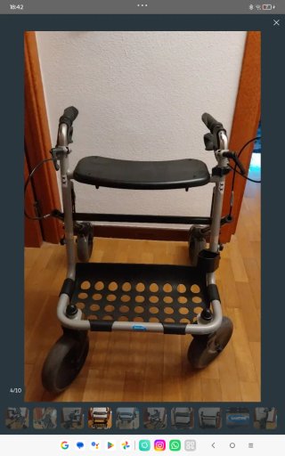 Andador 4 ruedas plegable