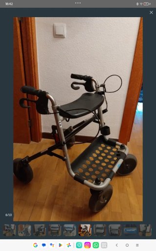 Andador 4 ruedas plegable