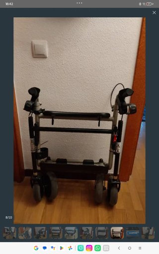 Andador 4 ruedas plegable