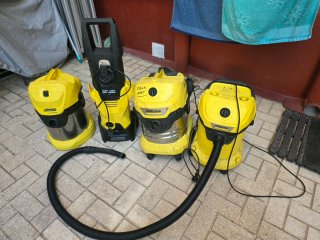 3 Aspiradoras Kärcher + 1 Hidrolimpiadora
