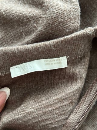 Vestito Zara Beige/Marrone