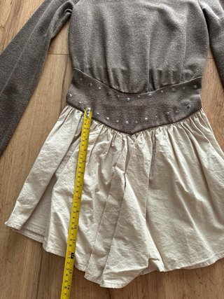 Vestito Zara Beige/Marrone