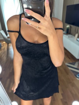 Vestito nero con brillantini