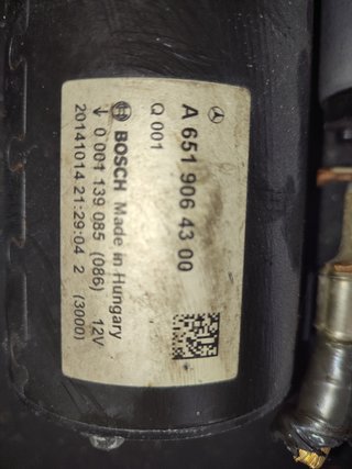 MOTOR ARRANQUE Mercedes-Benz