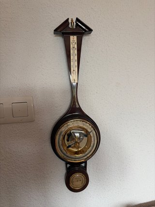 Barómetro y Termómetro Decorativo Madera