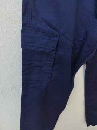 Pantalón de trabajo azul multibolsillos