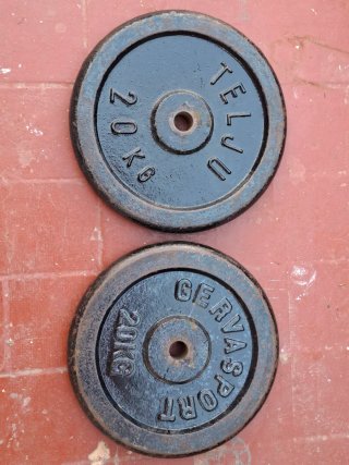 2 discos de pesa 20k