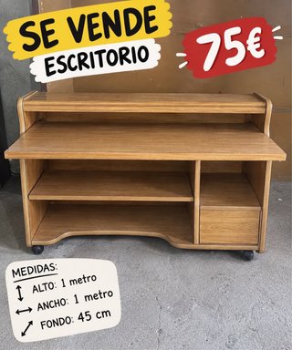 Escritorio de madera 75€