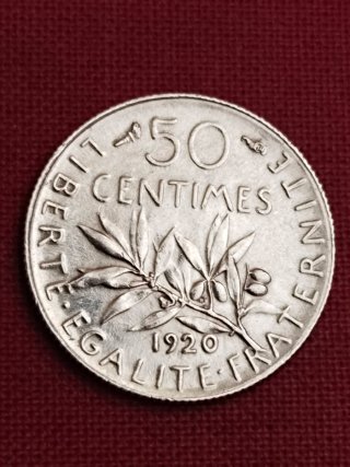 50 céntimos Francia 1920