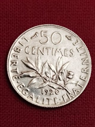 50 céntimos Francia 1920