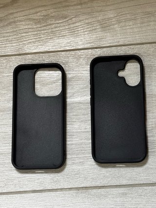 Cover iPhone 15 Pro & 16 Glitter Nero