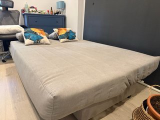 Sofá Cama Gris 3 Plazas Clic Clac